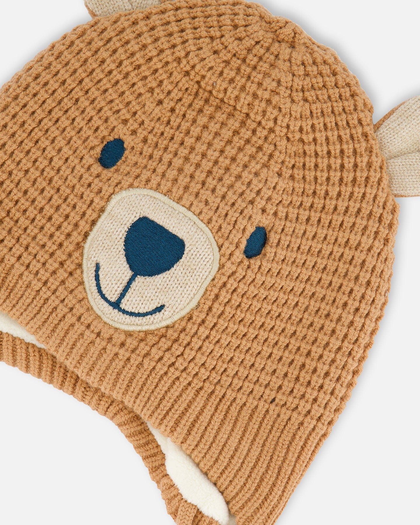 Peruvian Knit Hat Gold Brown