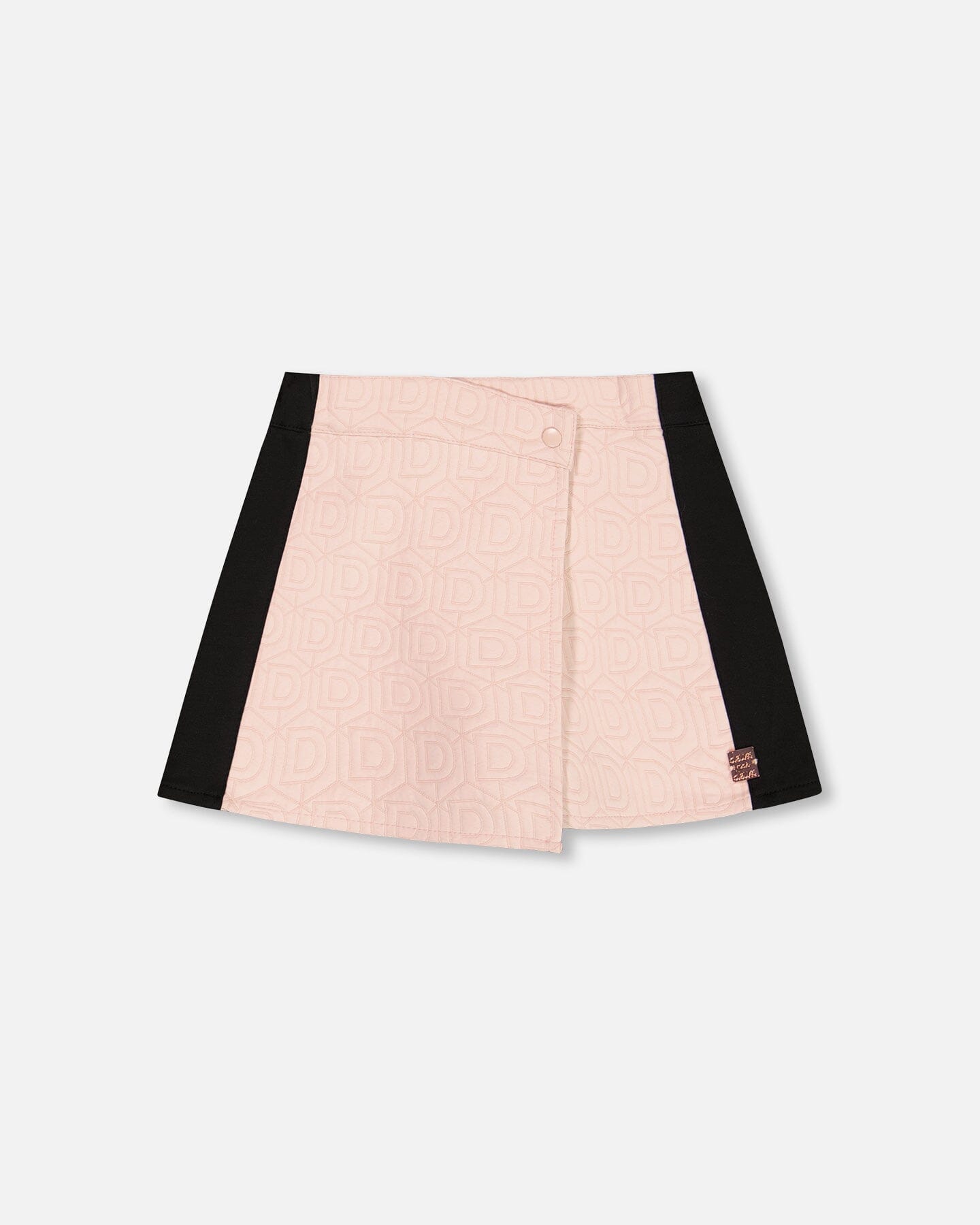 Skort With Contrast Front Light Pink