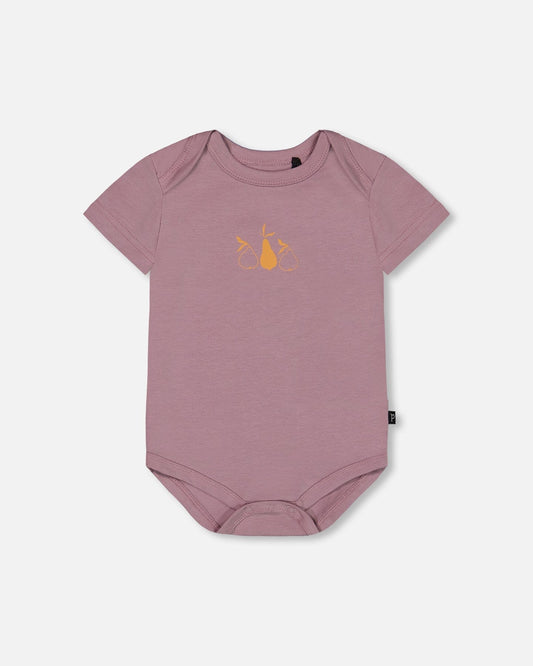 Organic Cotton Onesie Old Mauve