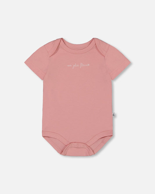 Organic Cotton Onesie Soft Pink