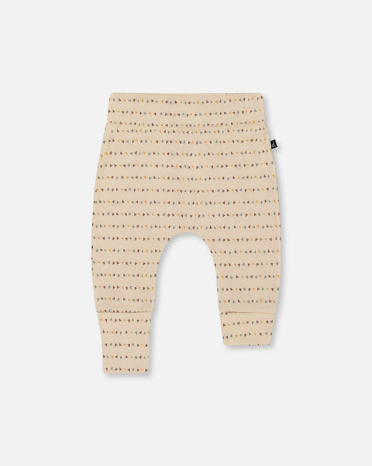 Printed Organic Cotton Evolutive Pant Off-White