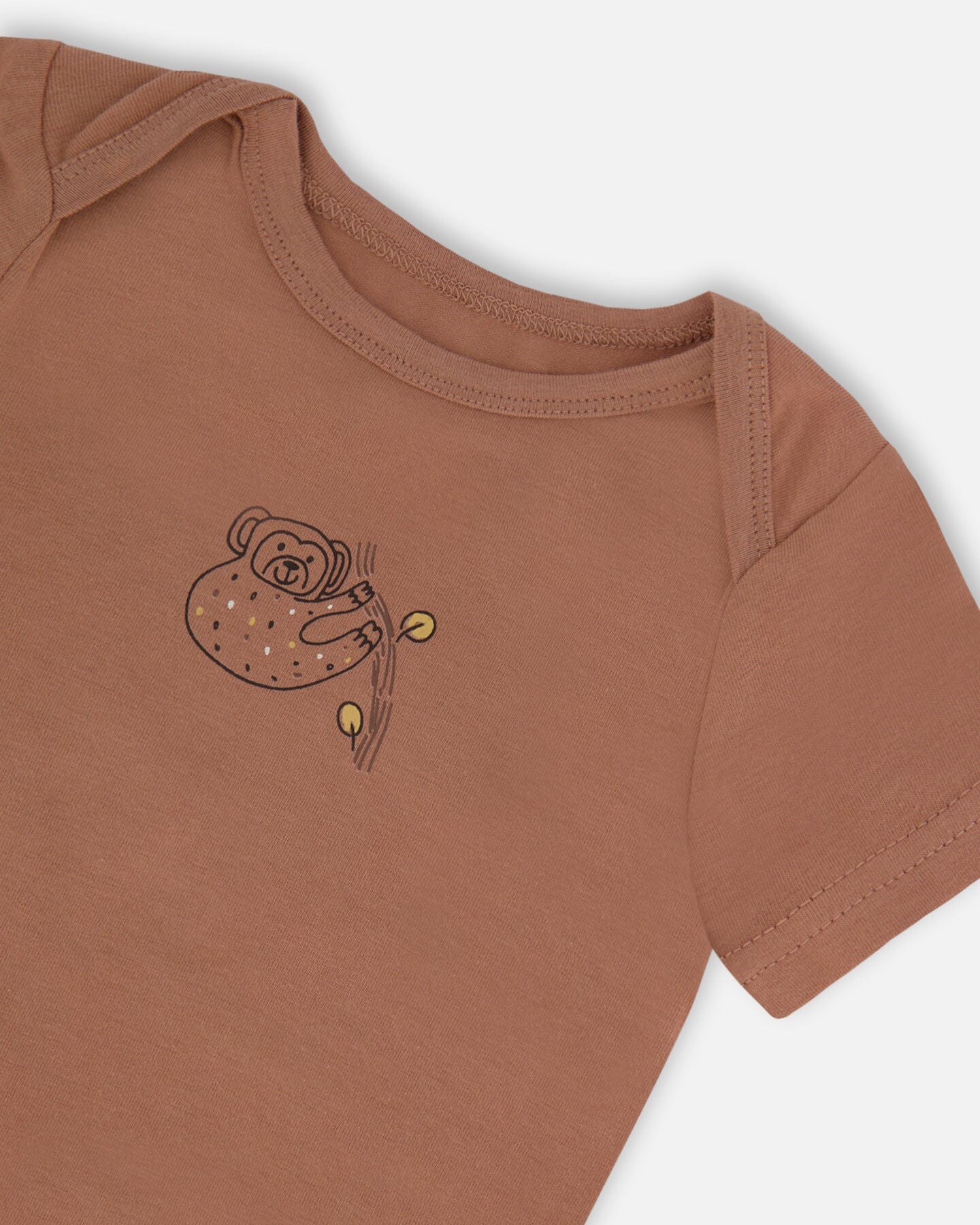 Organic Cotton Onesie Brown