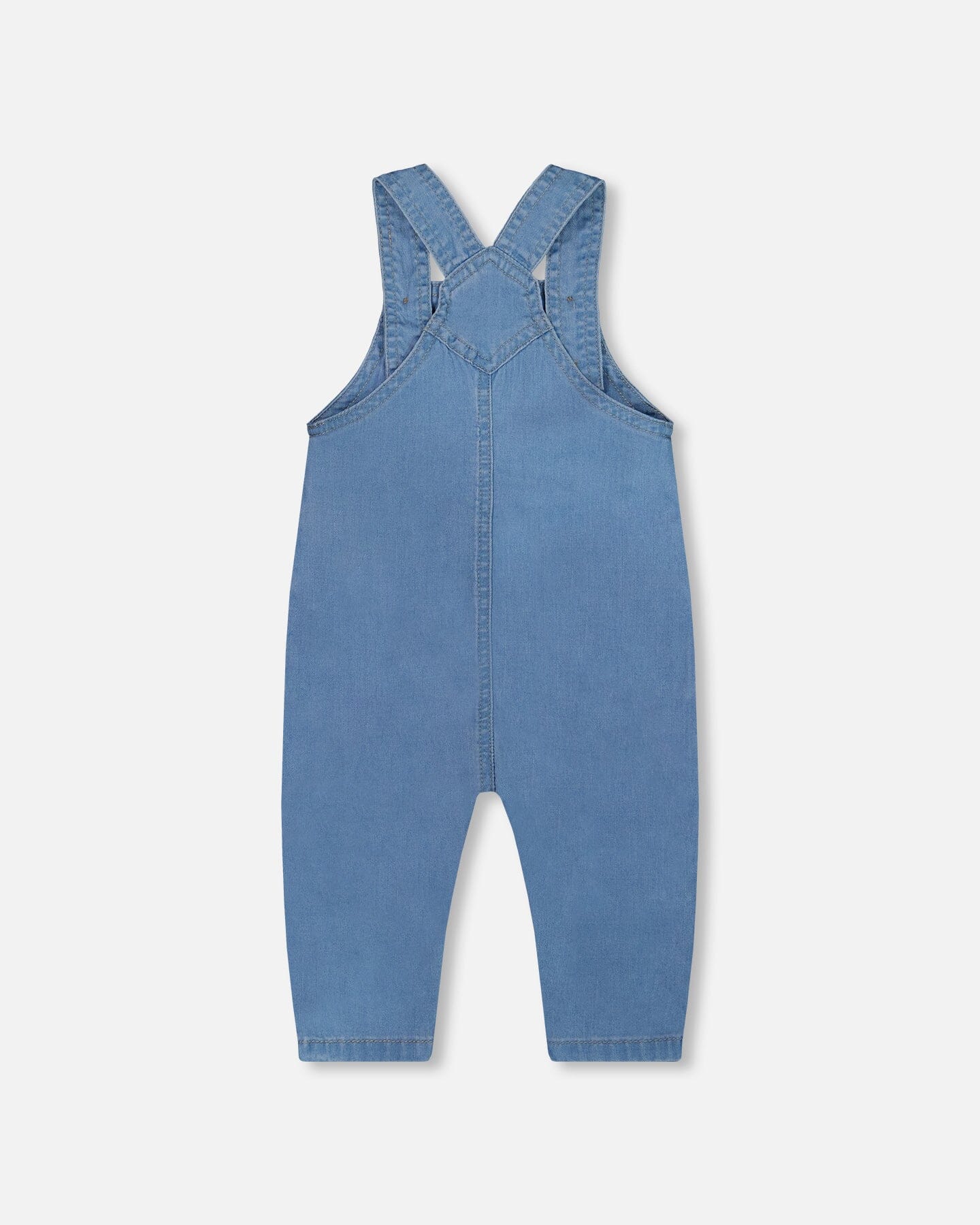 Light Soft Denim Overalls Jeans Blue