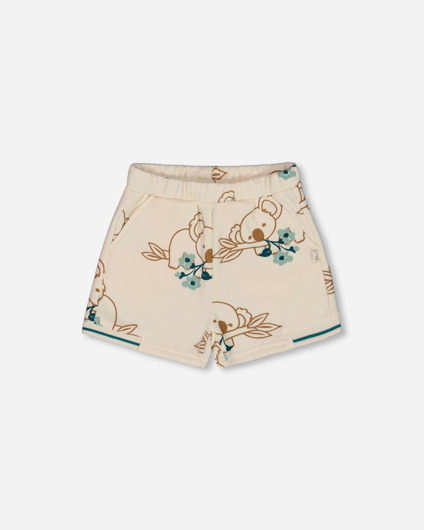 Printed French Terry Short Off-White And Koala