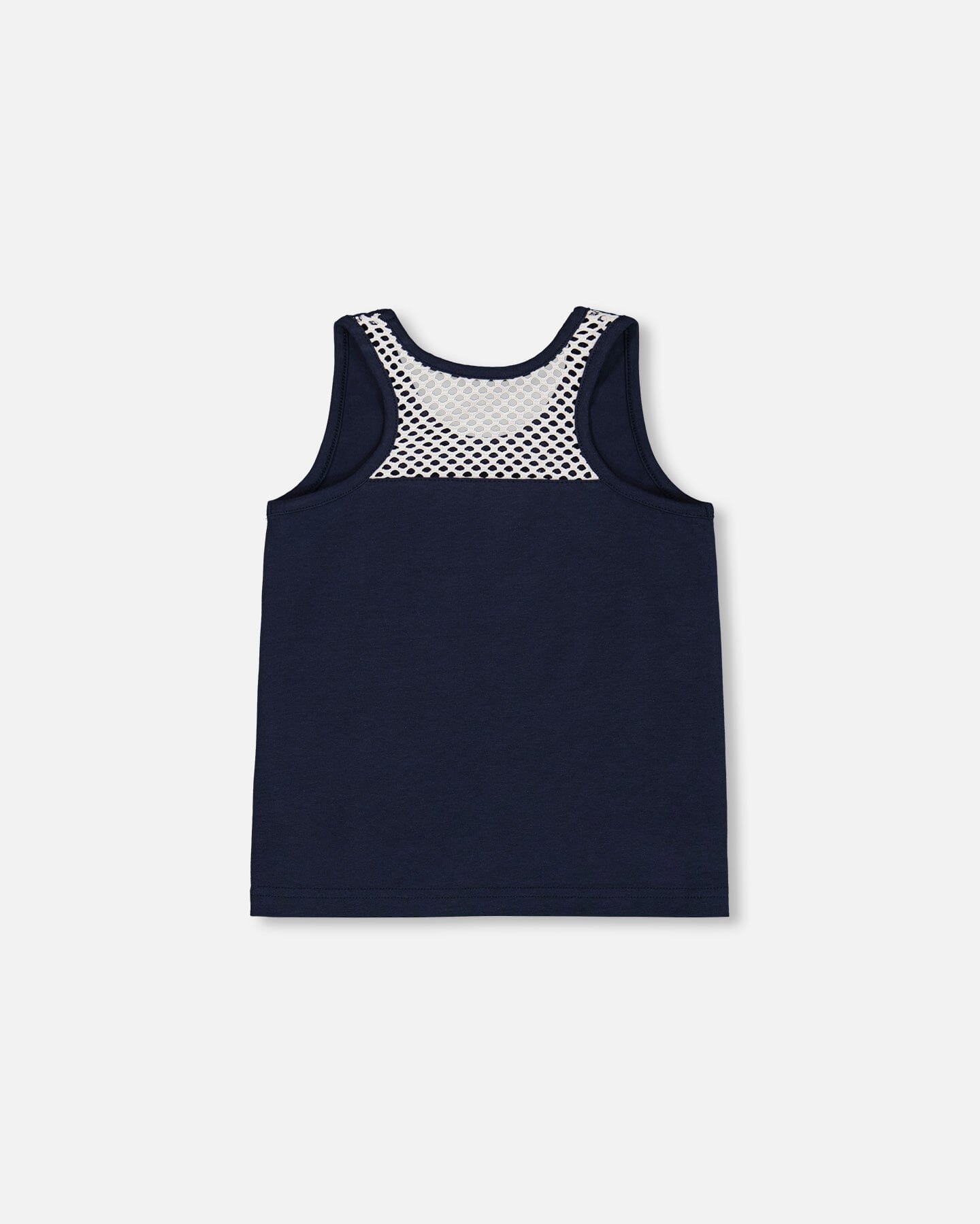 Organic Cotton Tank Top Navy Blue And Toucan