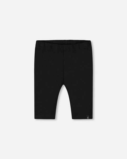 Organic Cotton Biker Short Legging Black