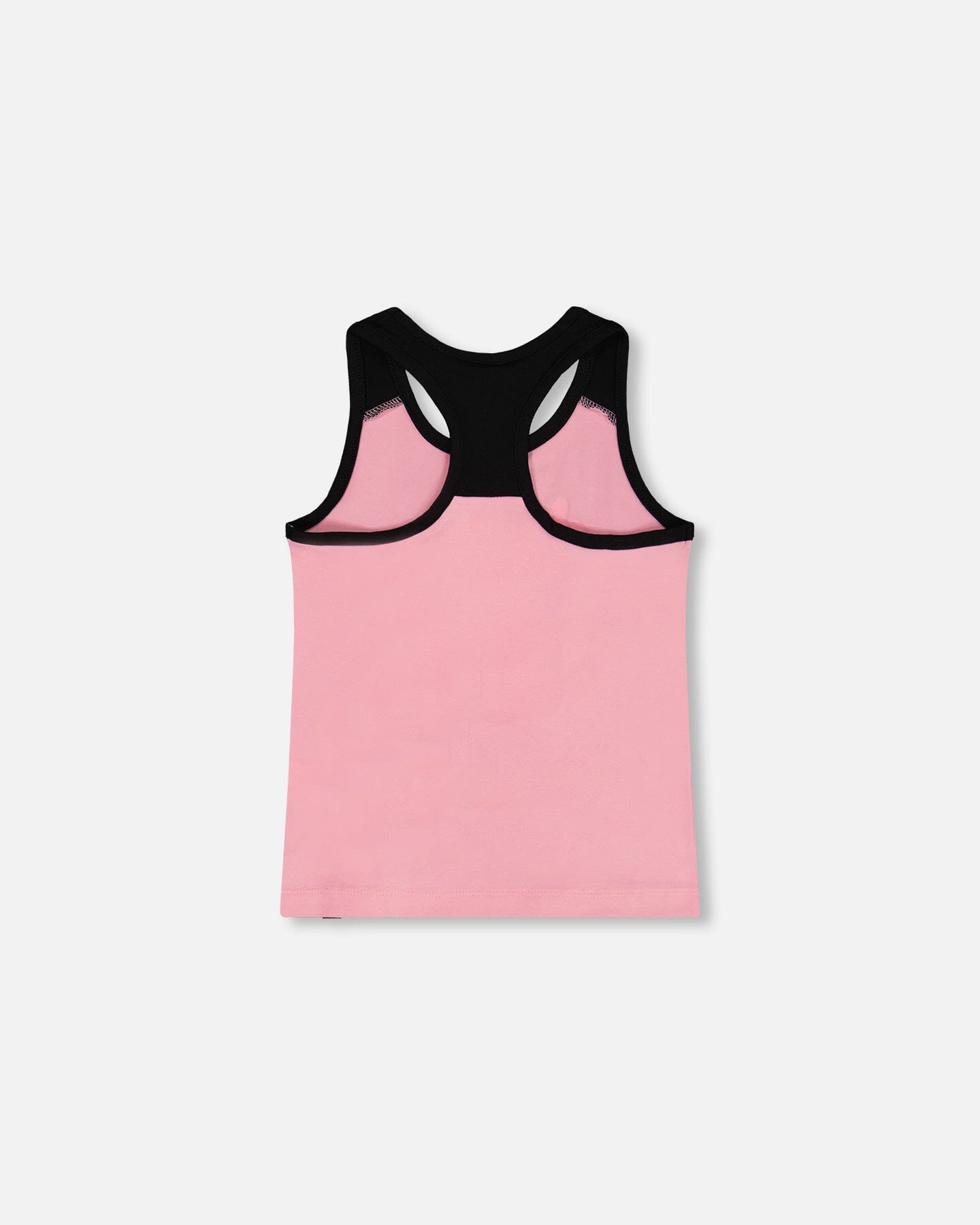 Organic Cotton Racerback Tank Top Candy Pink And Black