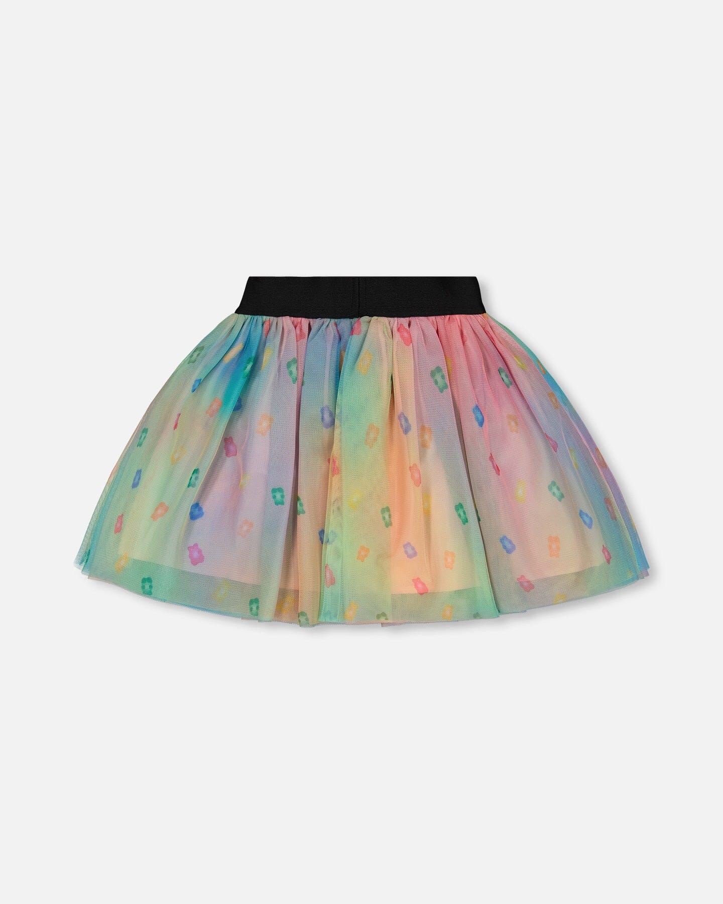 Printed Mesh Skirt Multicolored Gummies