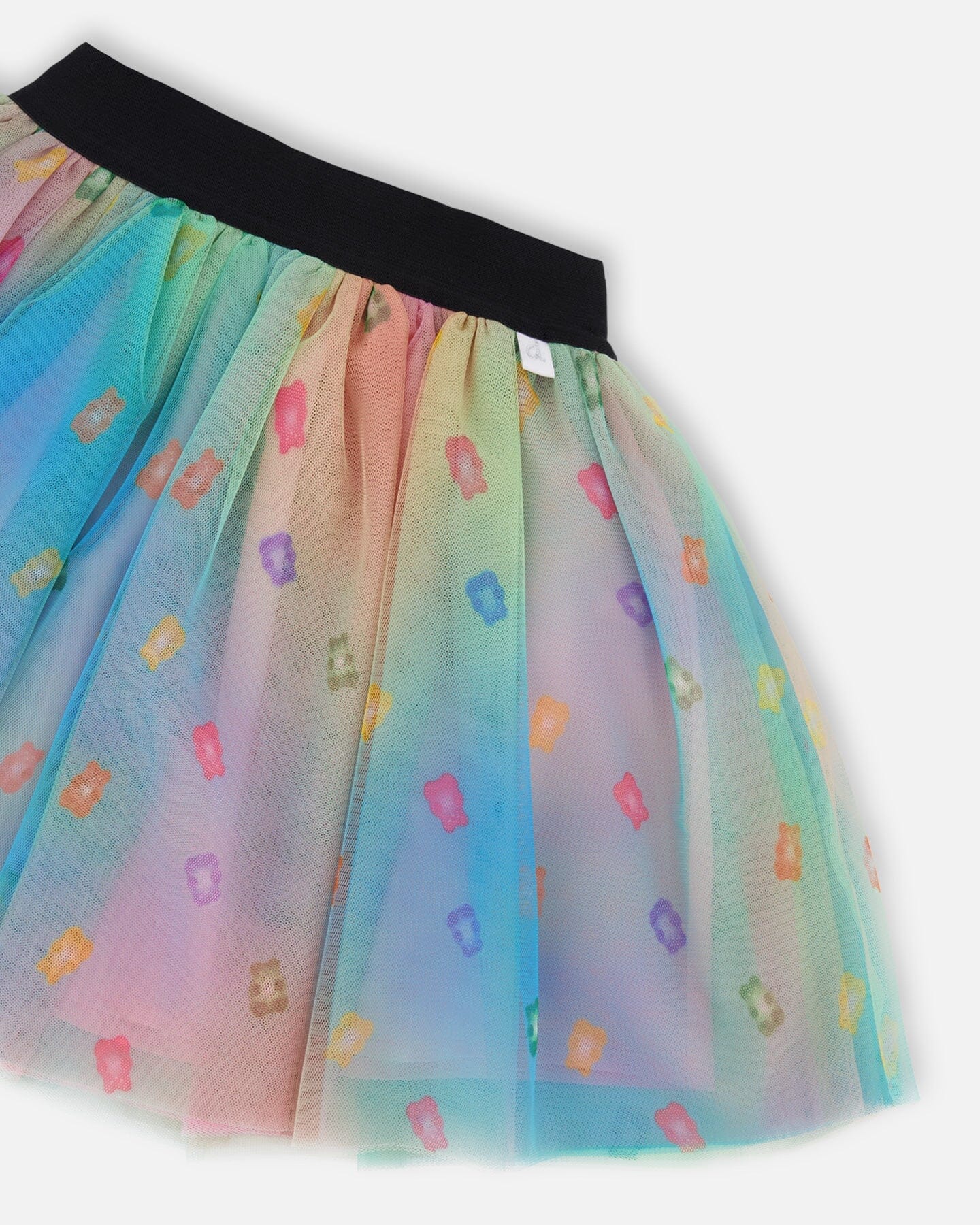 Printed Mesh Skirt Multicolored Gummies
