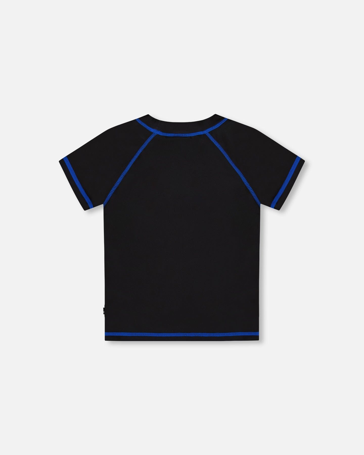 Short Sleeve Rashguard Black And Multicolored Crocodiles