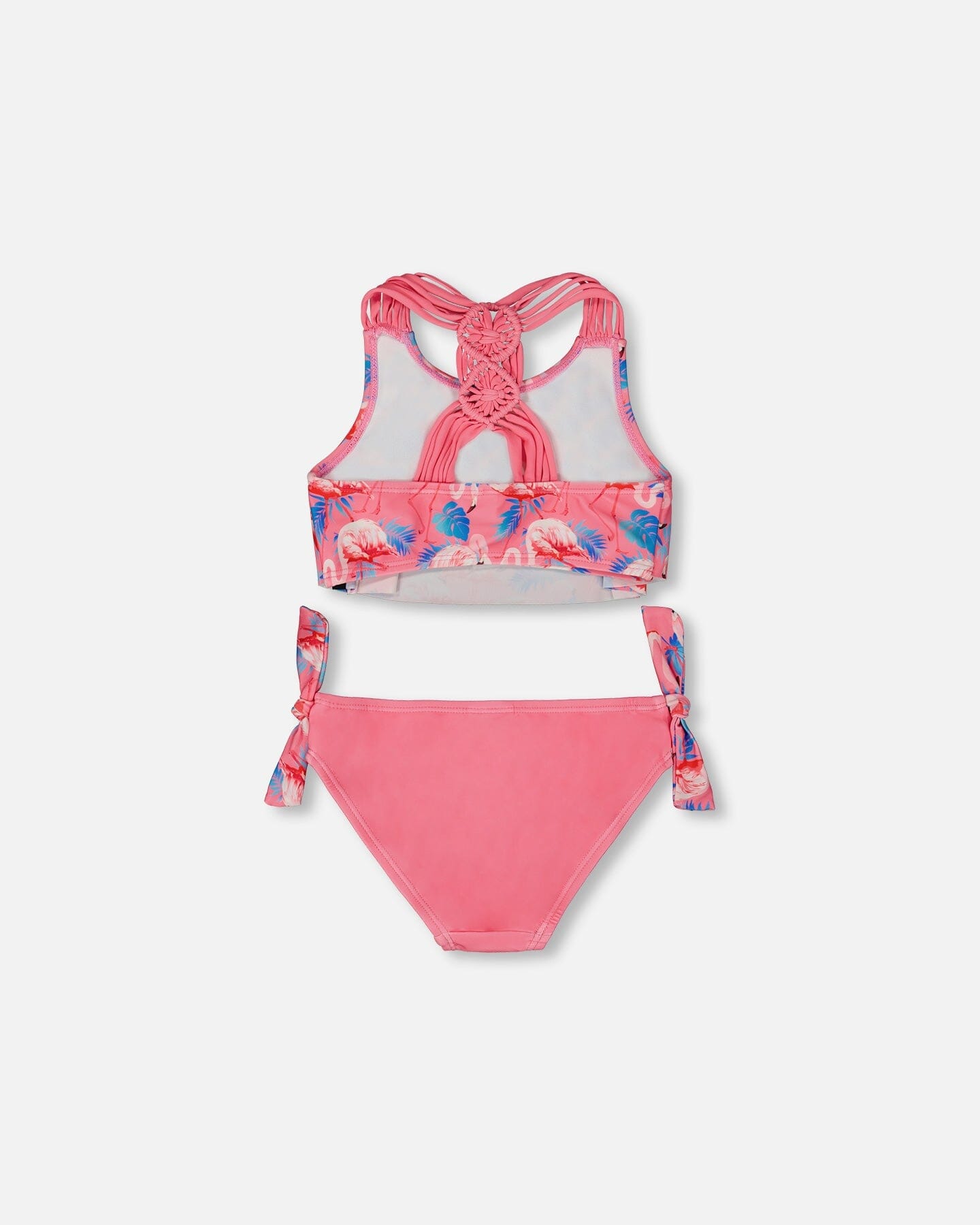 Printed Two-Piece Swimsuit Candy Pink And Pink Flamingo