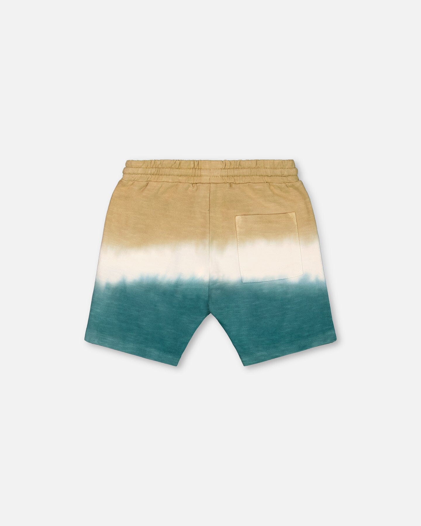 French Terry Short Gradient Beige And Teal