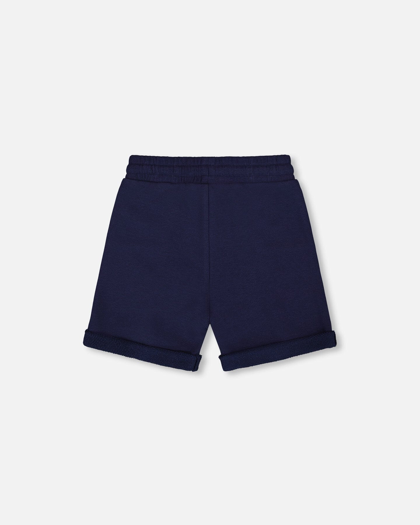 French Terry Color Block Short Blue, Navy And Cream