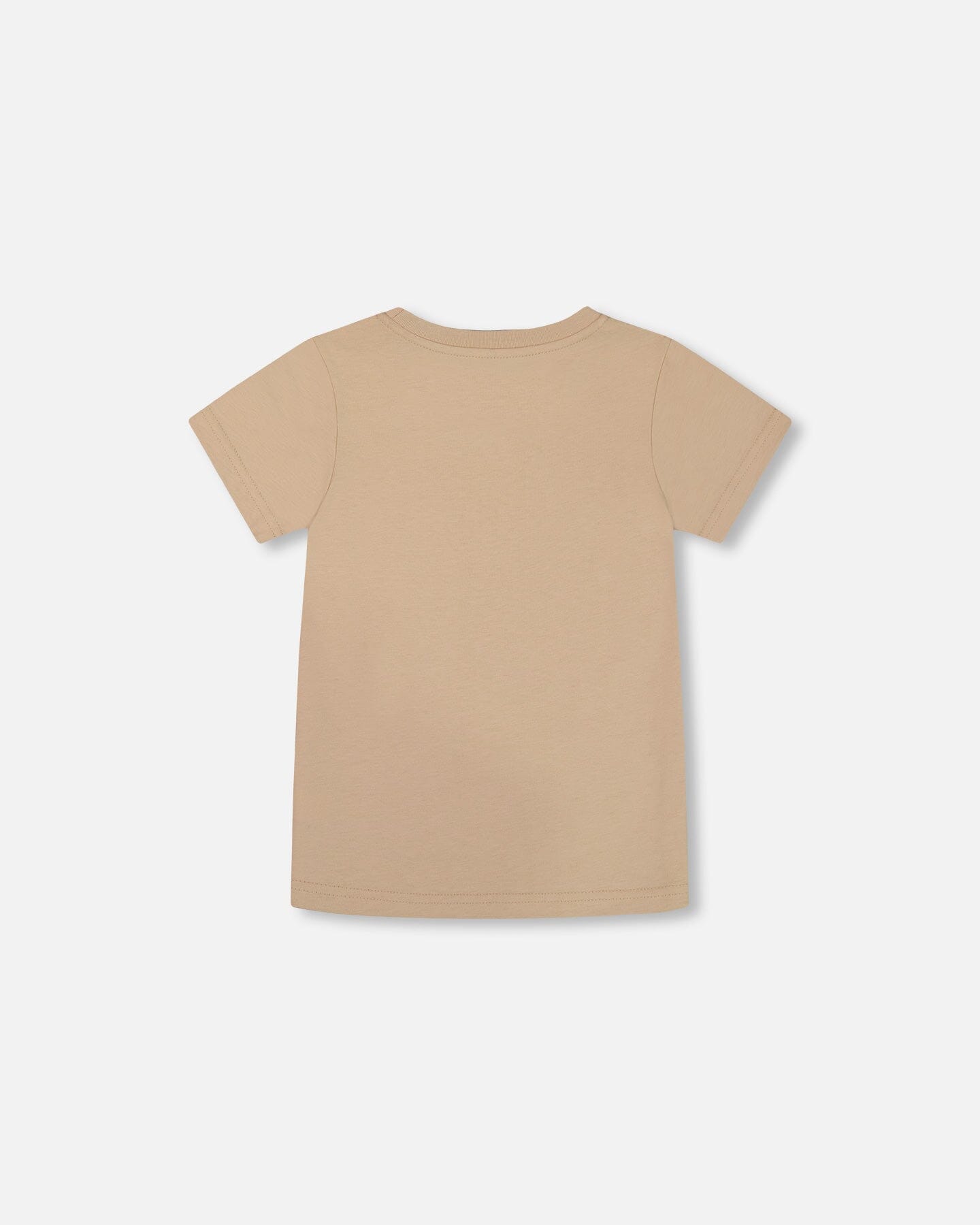 Organic Cotton Graphic Tee Black Panda On Beige Background