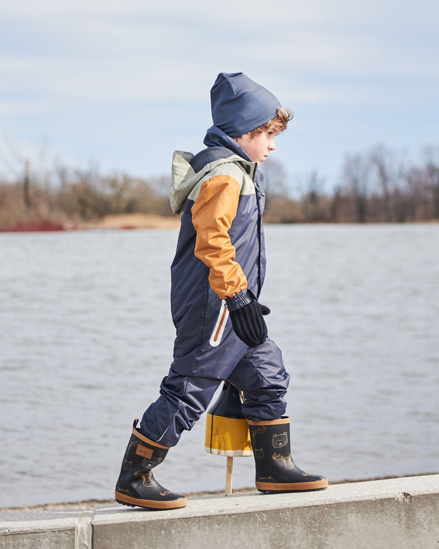 Solid Beanie Hat Dark Gray