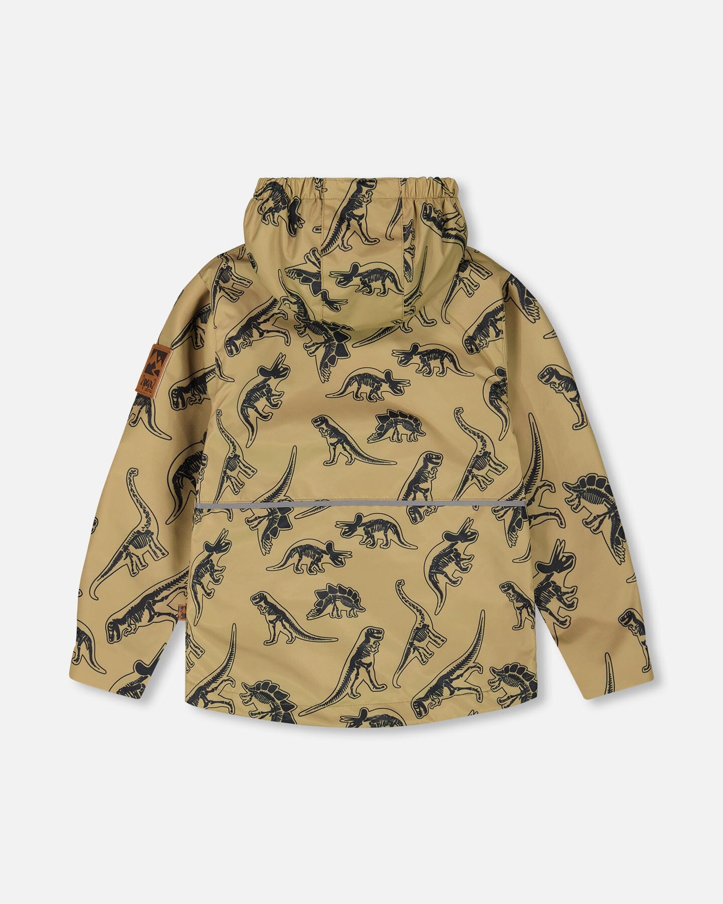 3-In-1 Mid-Season Outerwear Set Black Dinosaur On Beige Background