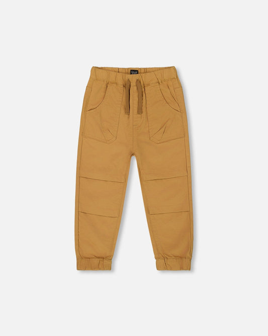 Stretch Twill Jogger Pant Tan