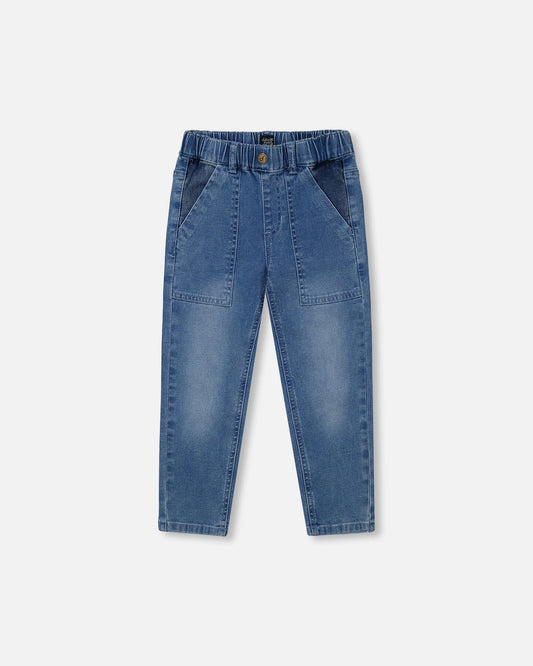 French Terry Denim Pant
