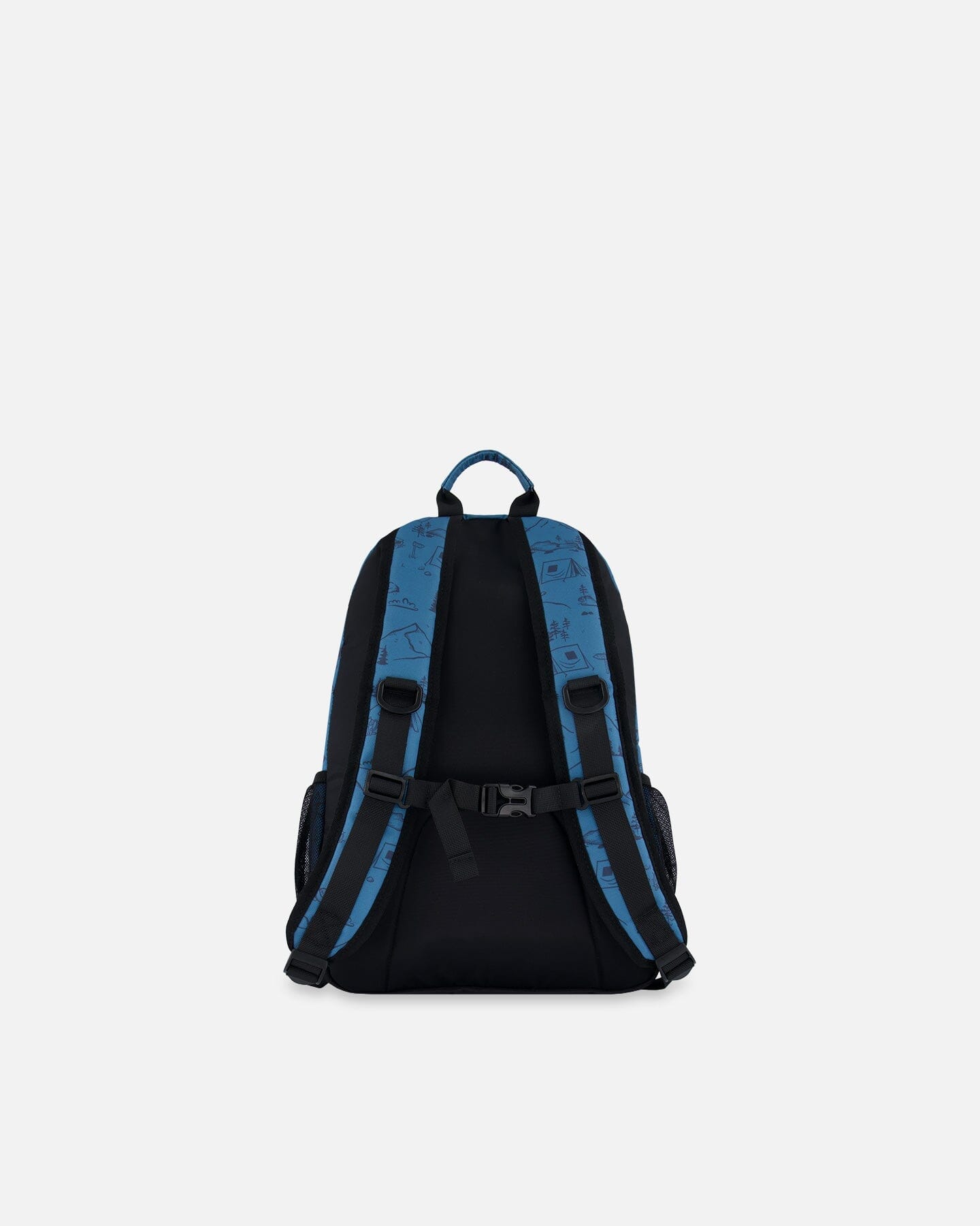 Backpack Blue Camping Print