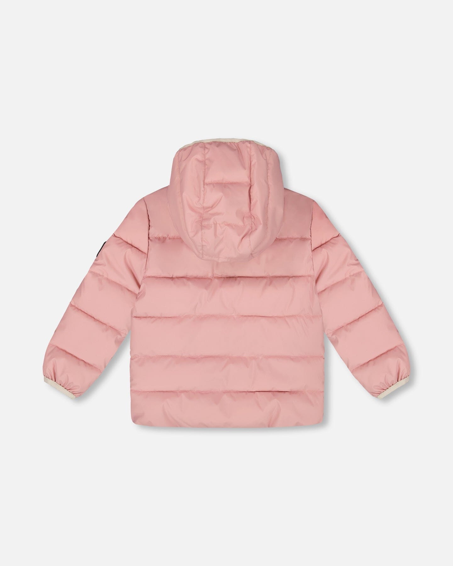 Packable Winter Puffy Coat Designed For Car Seat Dusty Pink