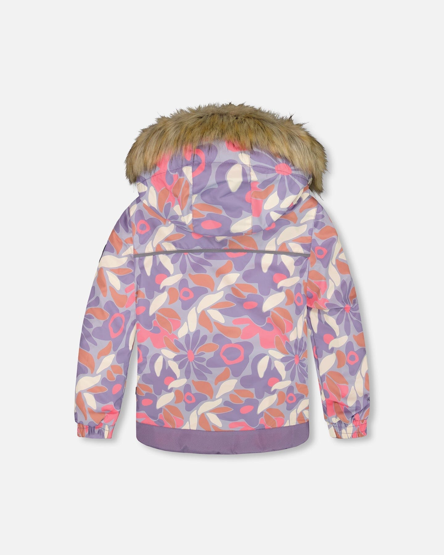 Two-Piece Discover Snowsuit With Printed Jacket Purple Gray