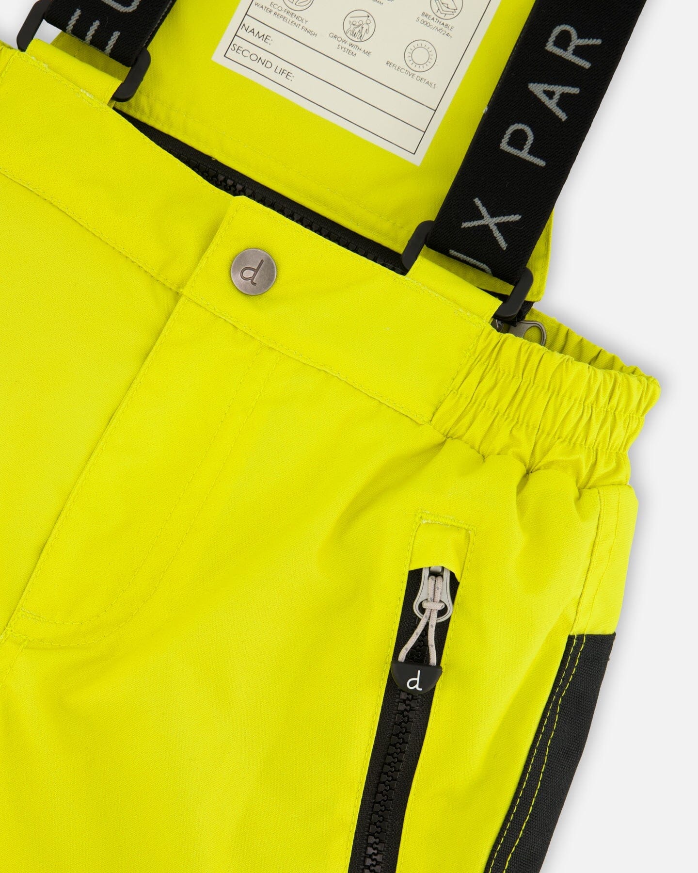 Two-Piece Play Snowsuit Bright Yellow Green