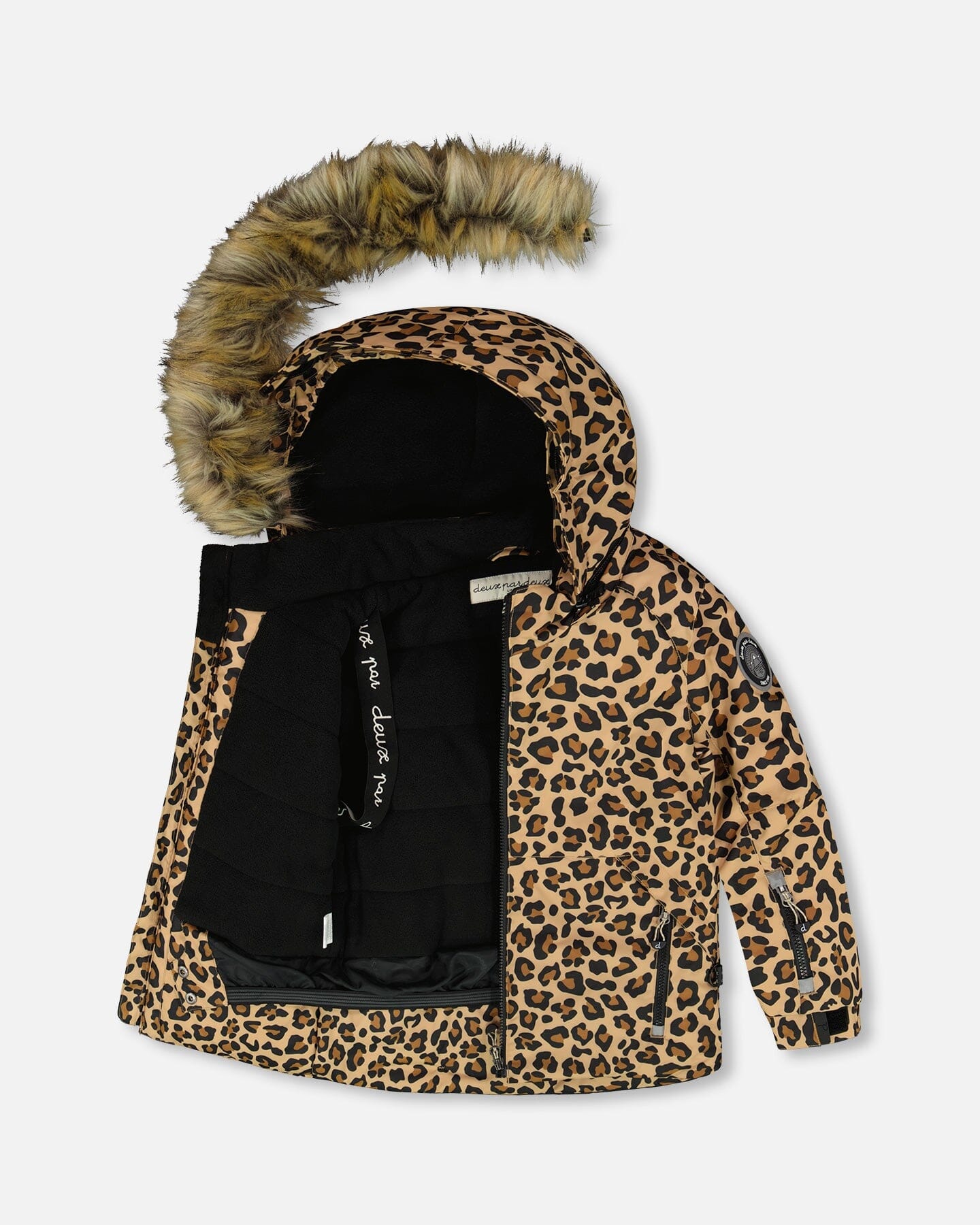 Two-Piece Play Snowsuit Beige Leopard
