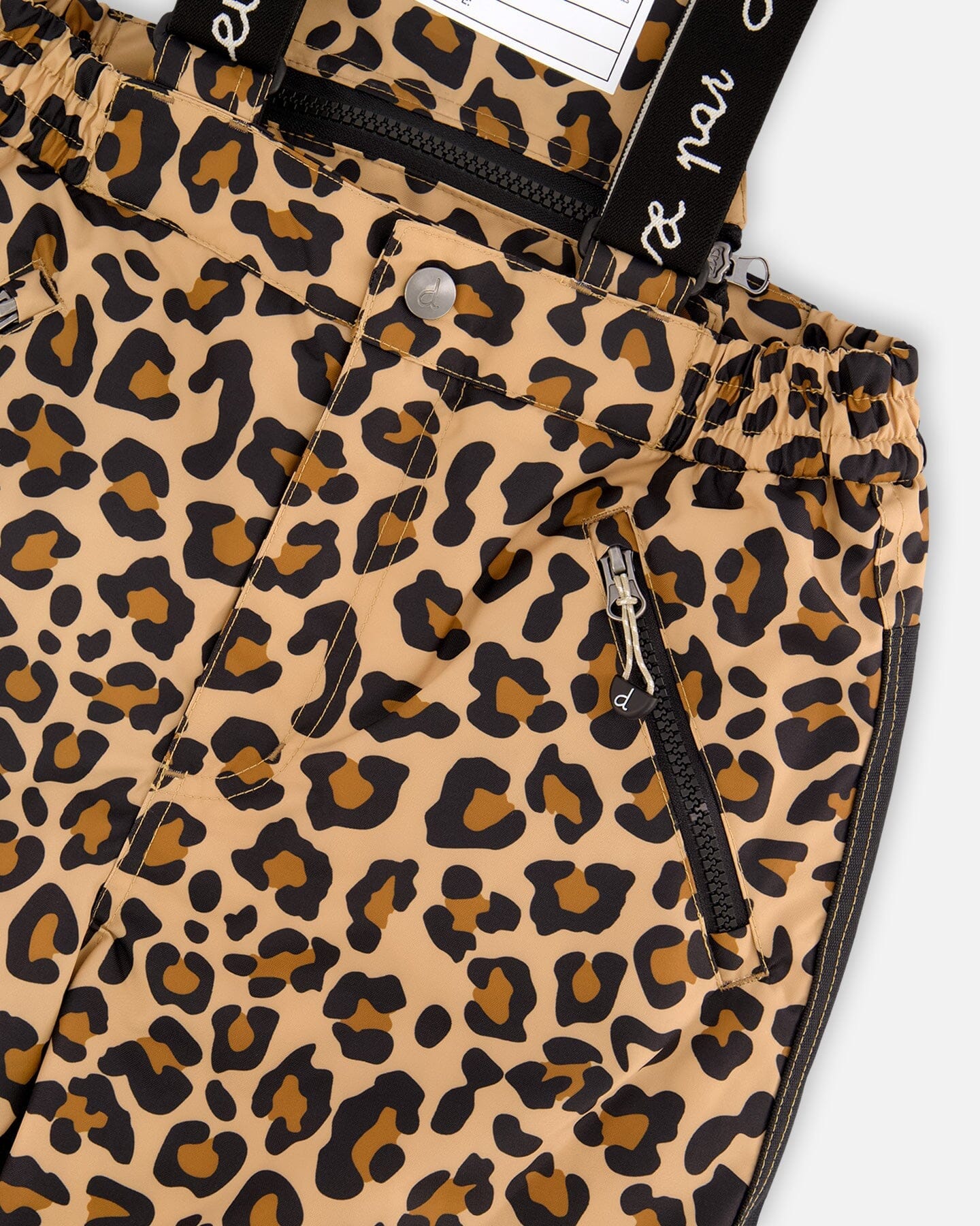 Two-Piece Play Snowsuit Beige Leopard