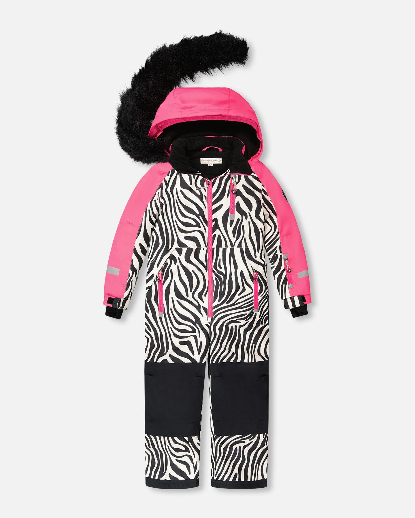 One-Piece Play Snowsuit Zebra Print