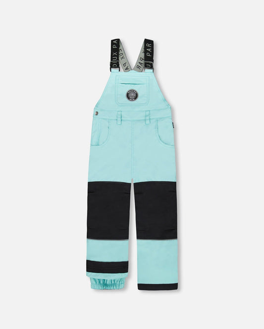 Solid Play Overall Snow Bib Turquoise Blue