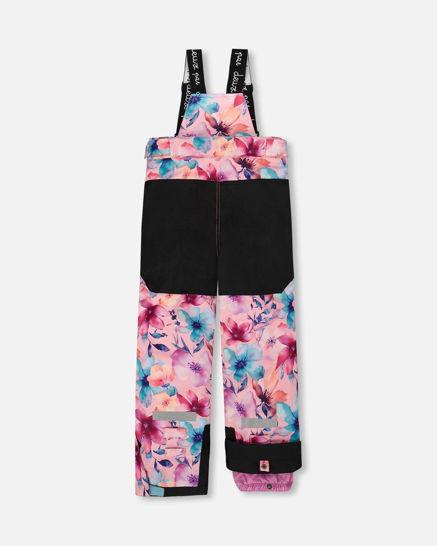 Two-Piece Teknik Snowsuit With Colorblocked Jacket Pink Watercolor Flower Print