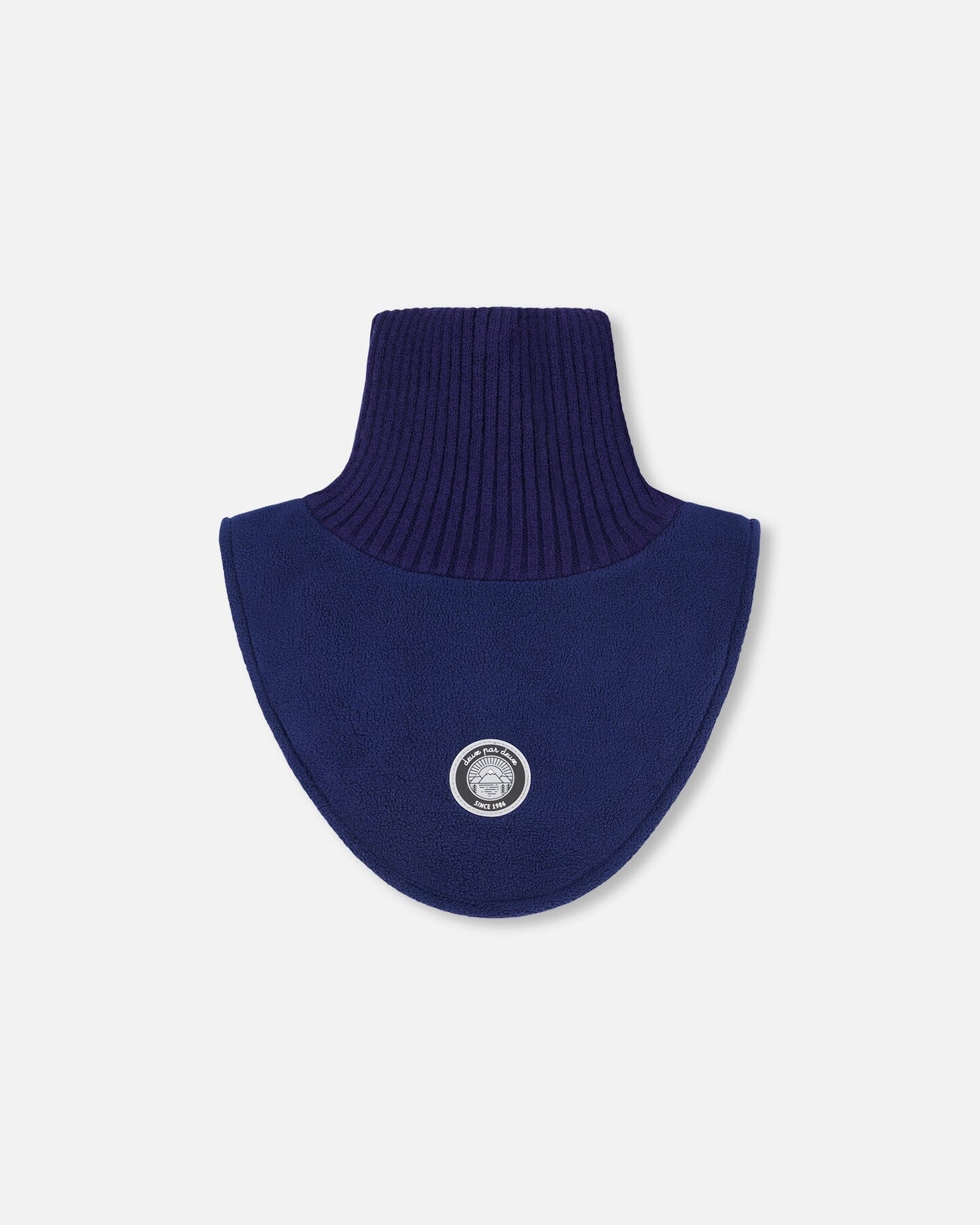 Polar Fleece And Knit Neckwarmer Navy Blue