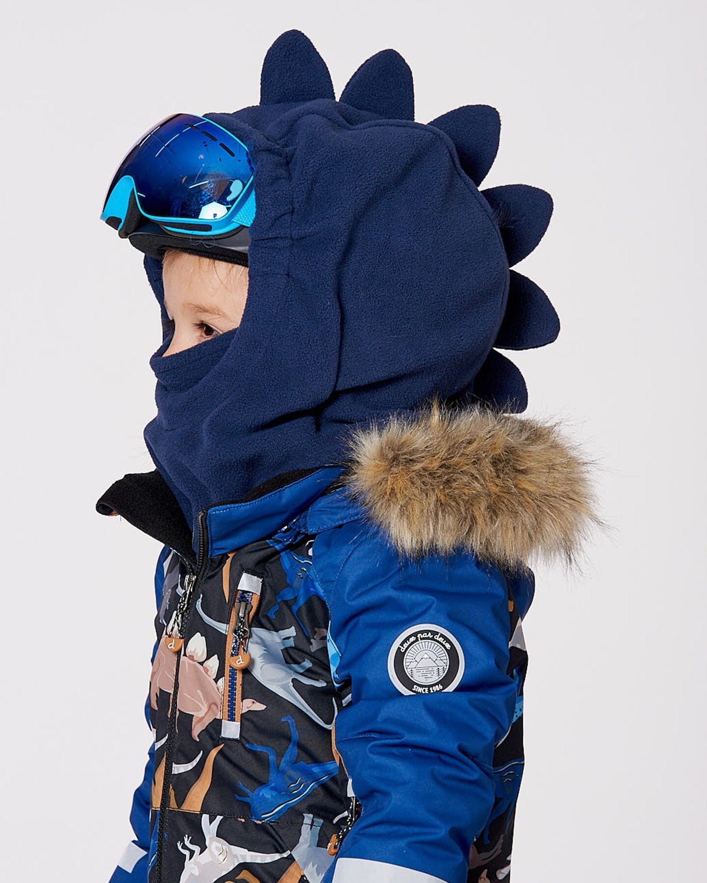 Polar Fleece Balaclava For Ski Helmet Navy Blue