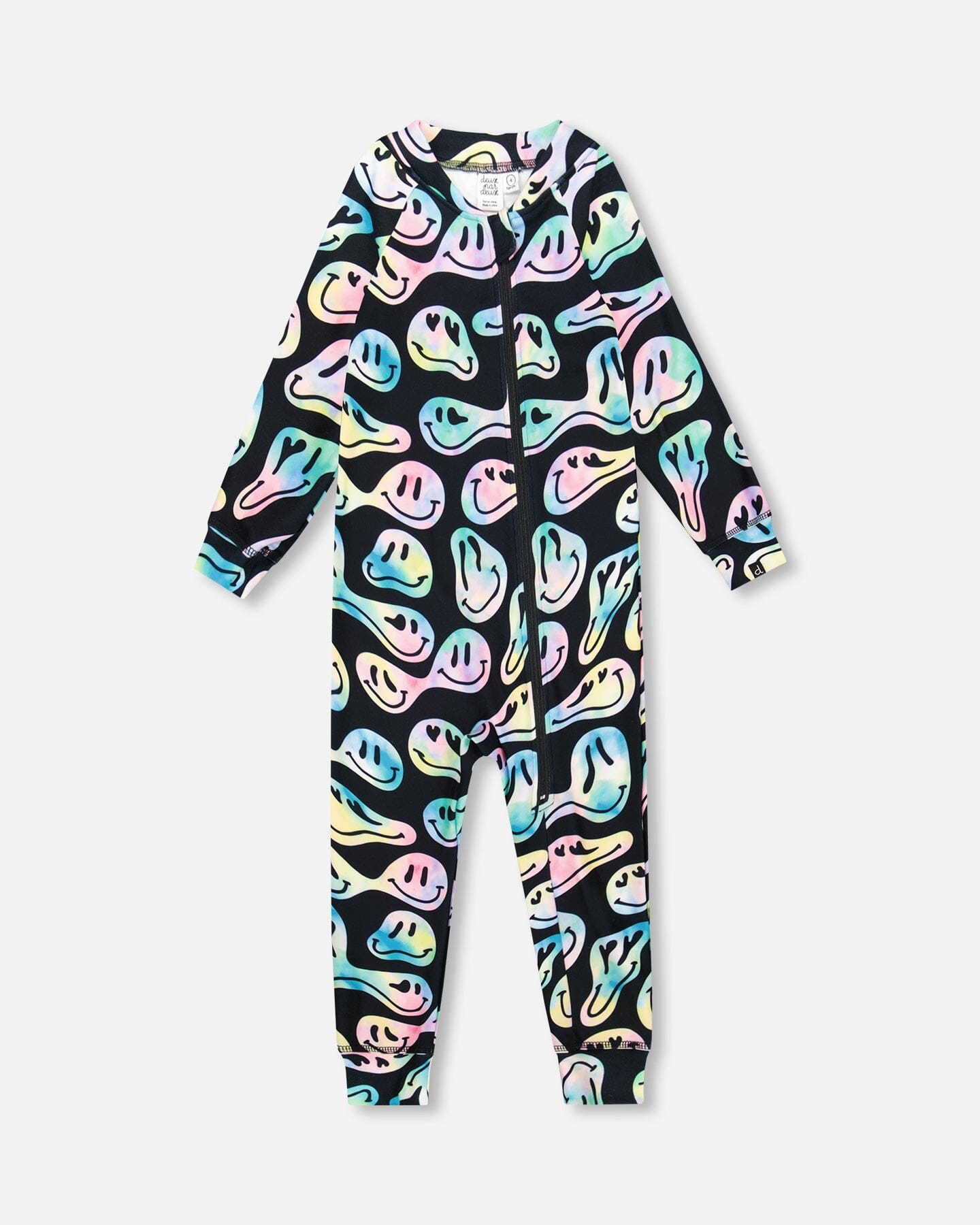 One-Piece Thermal Underwear Smiley Face Girl