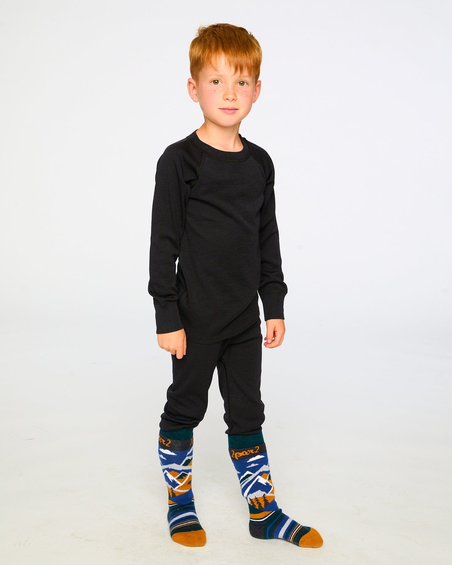 Merino Wool Base Layer Set Black