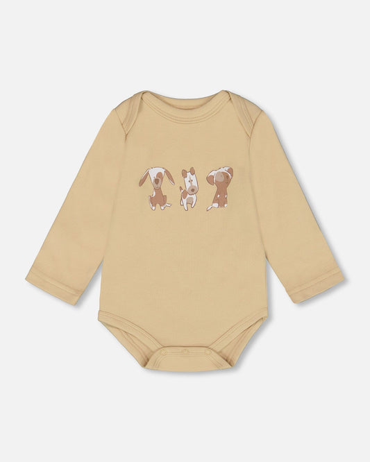 Organic Cotton Onesie Light Caramel
