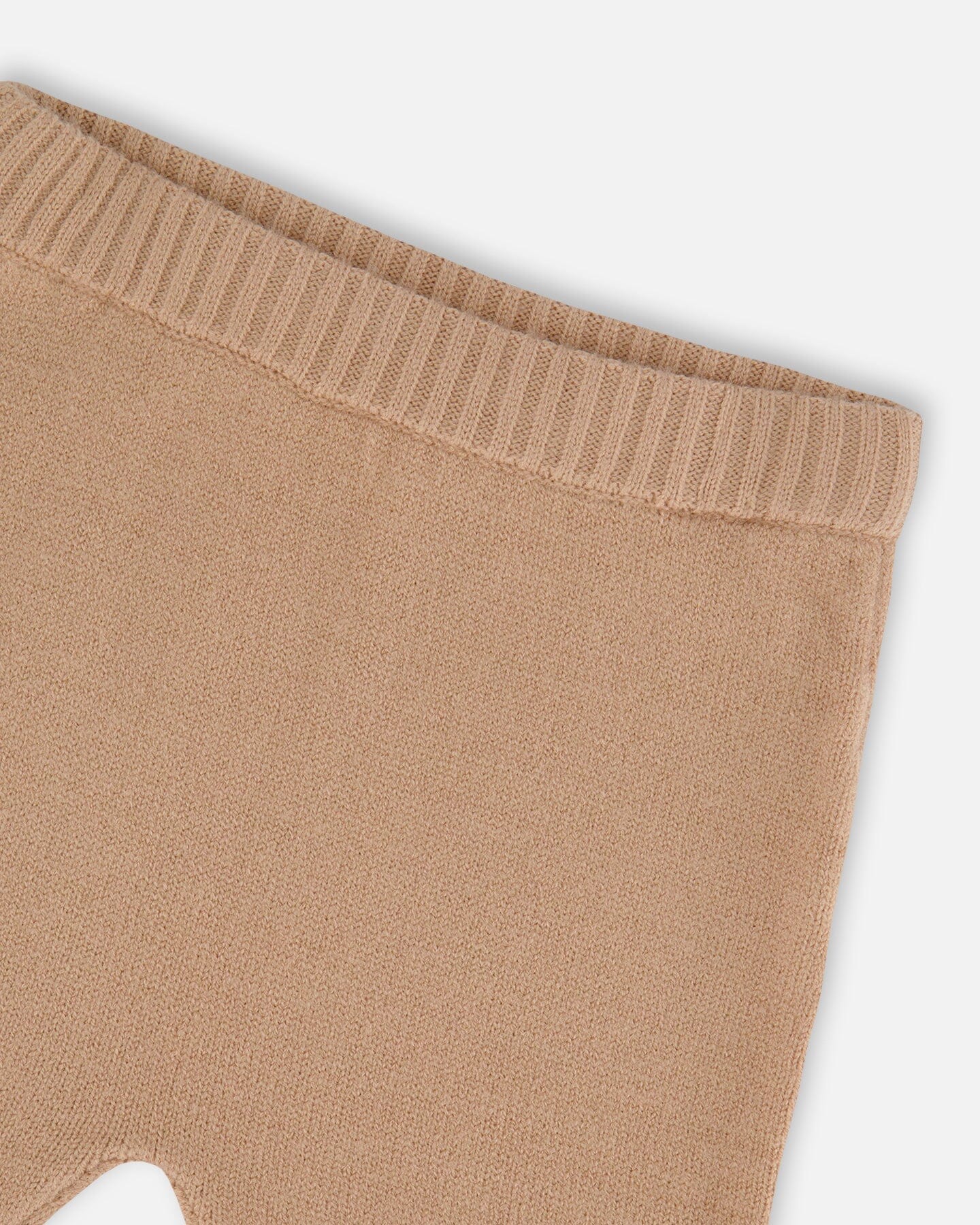 Knitted Top And Pant Set Light Caramel