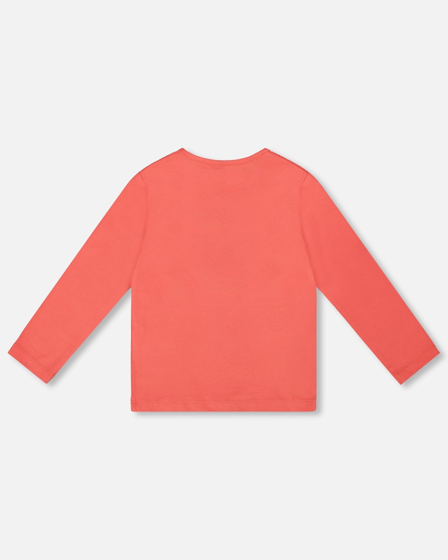 Organic Cotton T-Shirt Coral With Cupcake