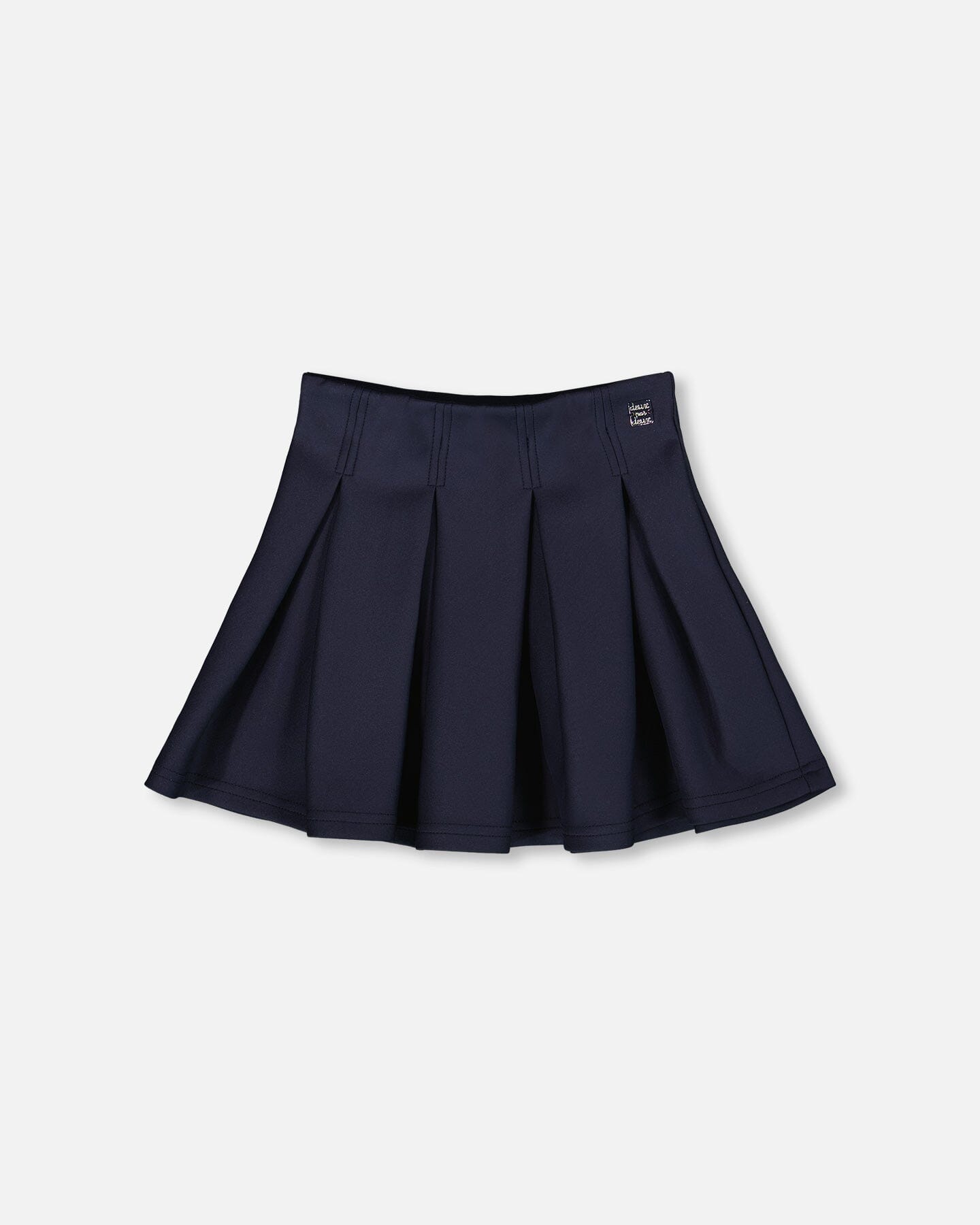 Pleated Milano Skirt Navy Blue
