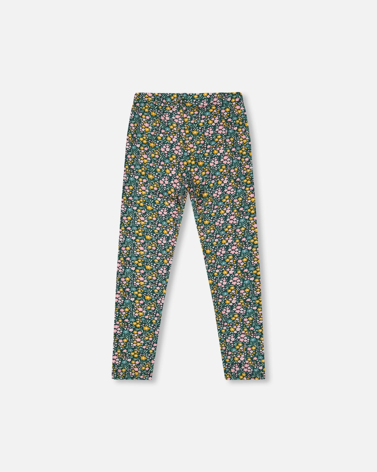 Leggings Green With Flower Print
