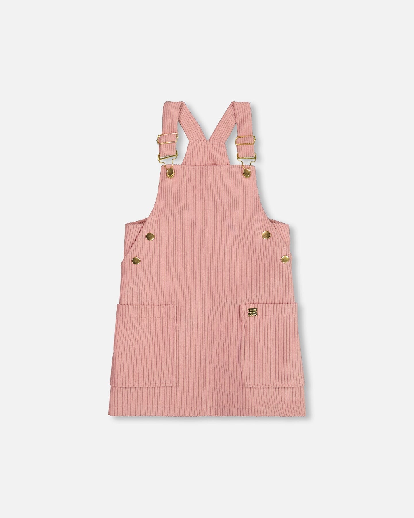 Corduroy Overall Dress Dusty Pink