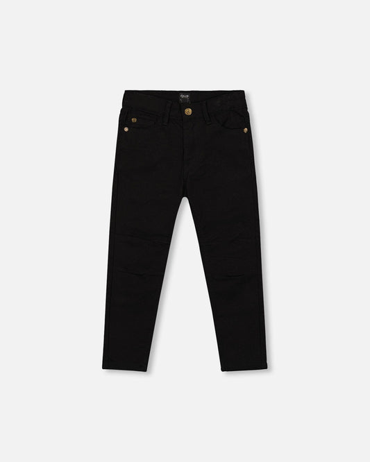 Stretch Twill Pants Black