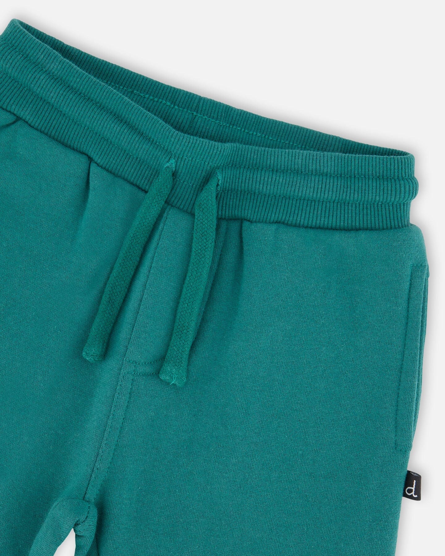 Fleece Sweatpants With Articulated Knees Forest Green