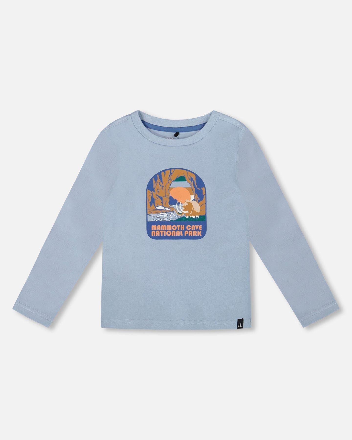 Organic Cotton Long Sleeve T-Shirt Light Blue!