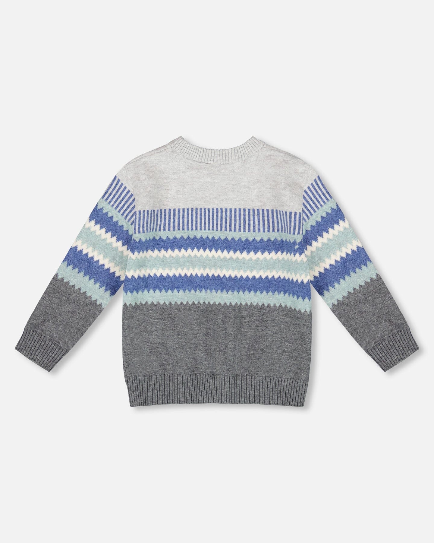 Knitted Jacquard Sweater Dark Gray