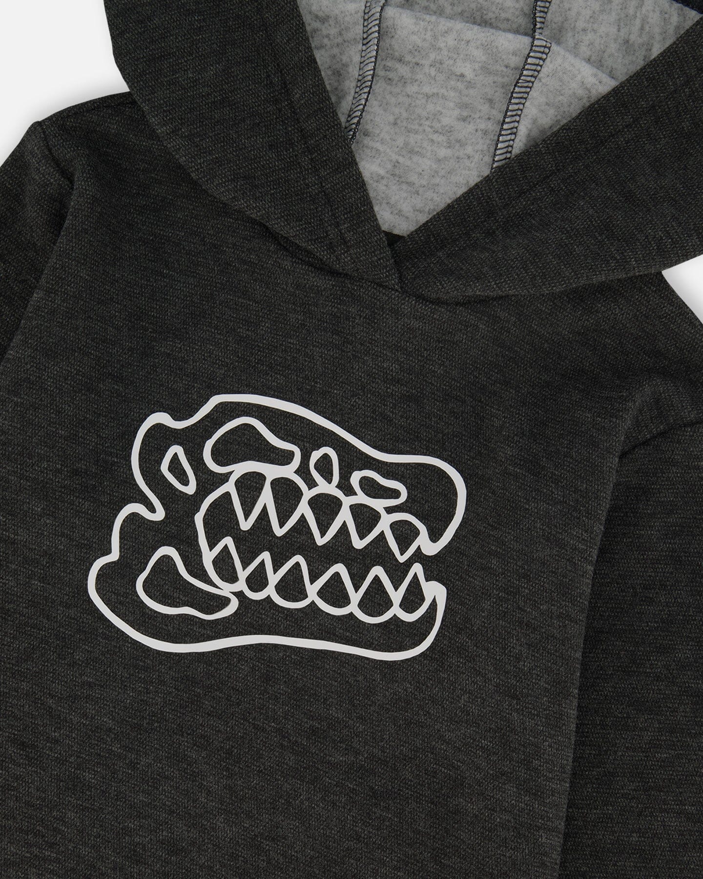 Long Sleeve Super Soft Brushed Jersey Hooded Tee Black