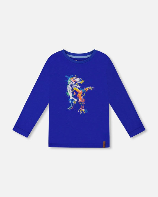 Long Sleeve Jersey Tee Blue