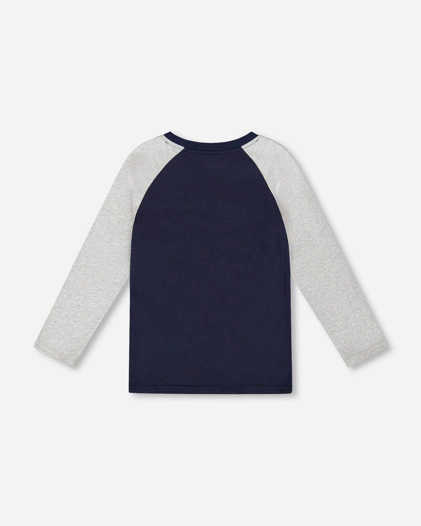 Long Raglan Sleeve Jersey Tee Navy Blue