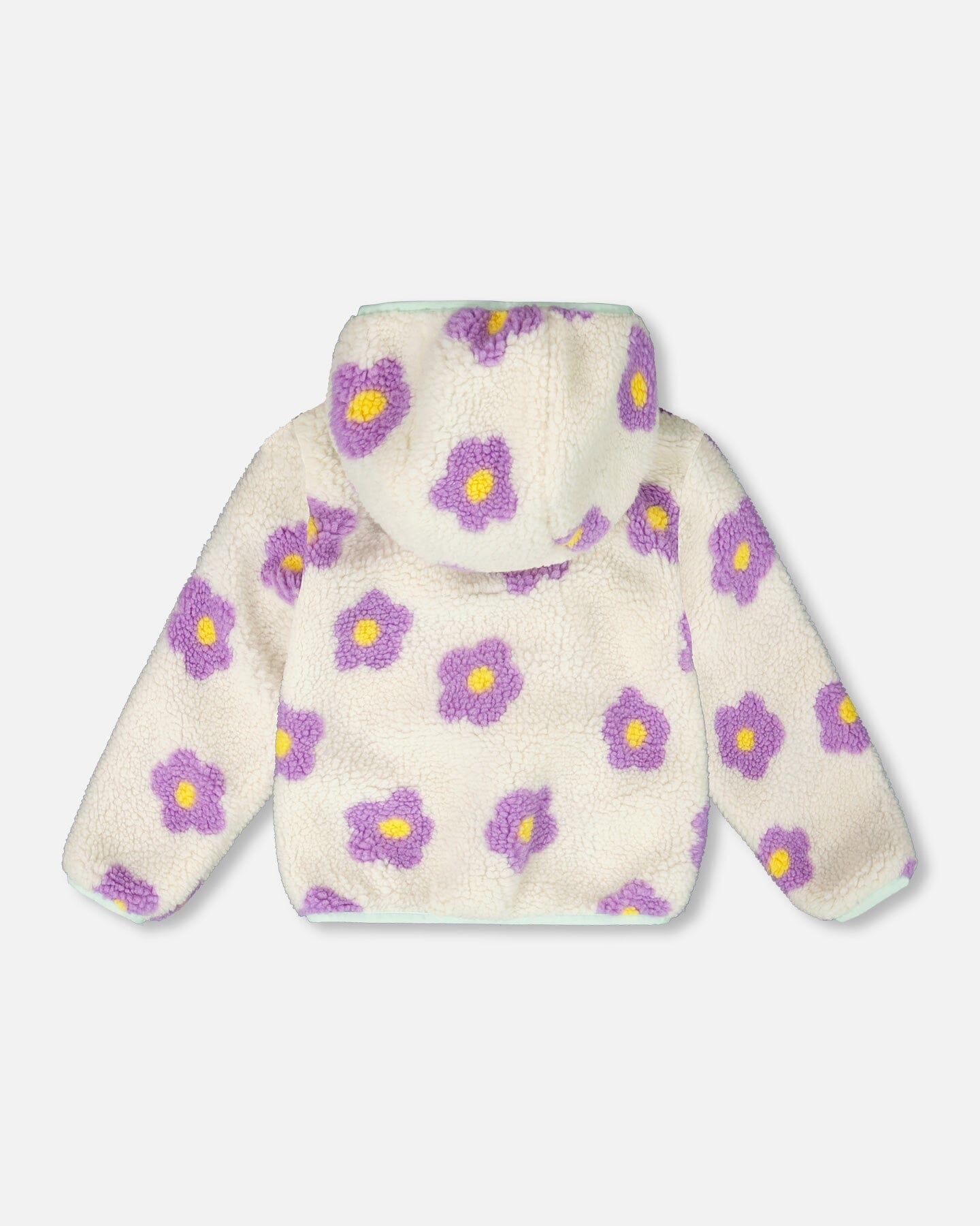Reversible Mid-Season Sherpa Jacket Lavender Flower