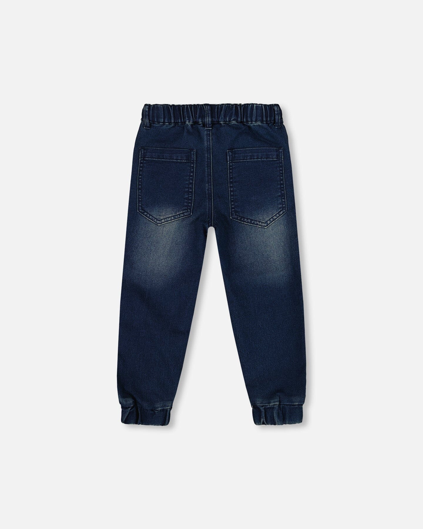 French Terry Jogger Pants Dark Blue Denim